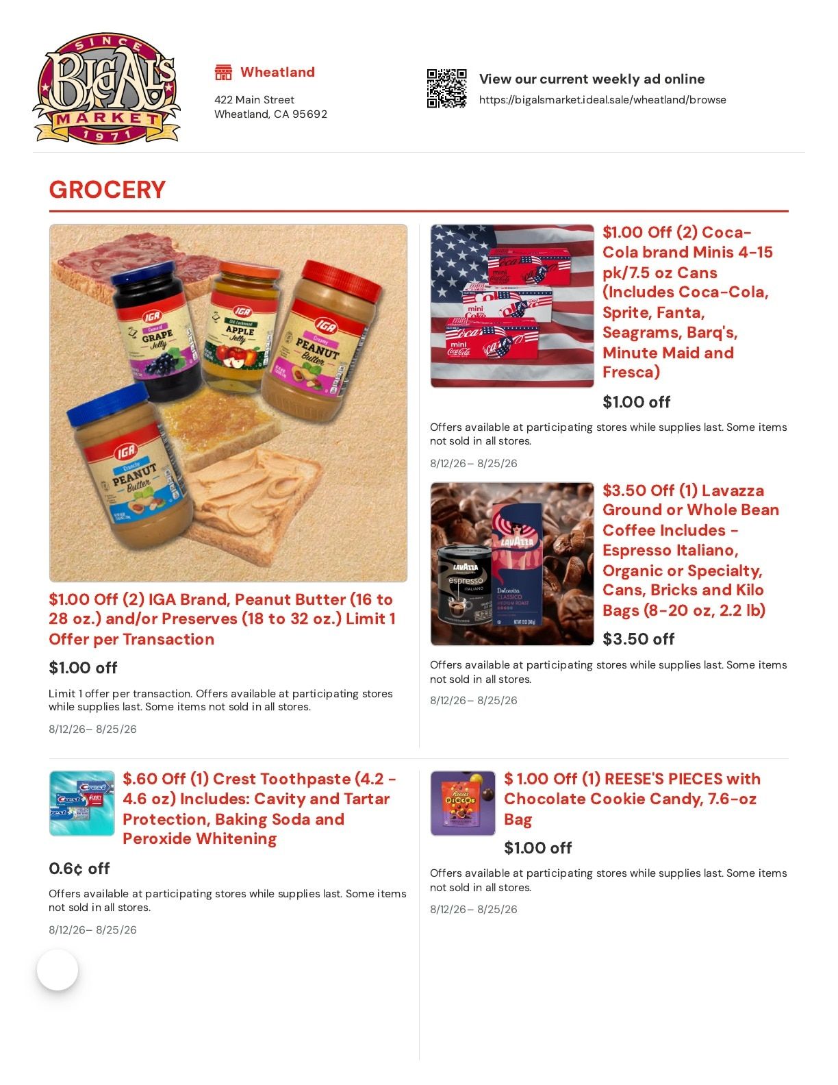 Big Al's Market Weekly Ad August 12 - 25, 2026