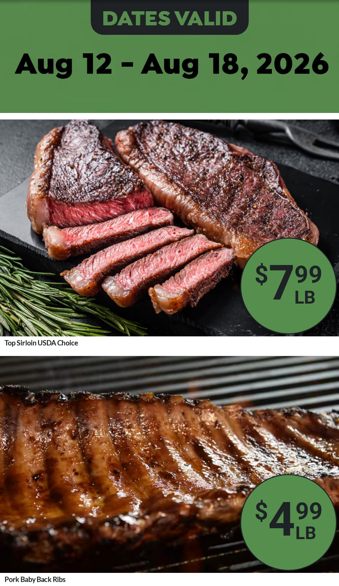 Goodwin & Sons Market Weekly Ad August 12 - 18, 2026