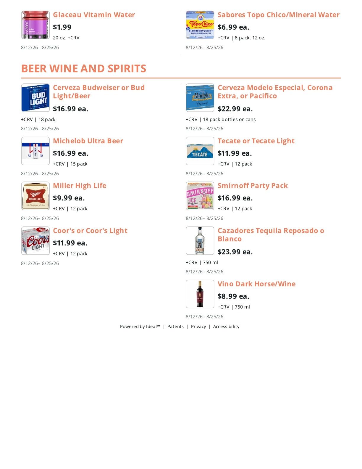 Hollister Super and Windmill Market (California) Weekly Ad August 12 - 25, 2026