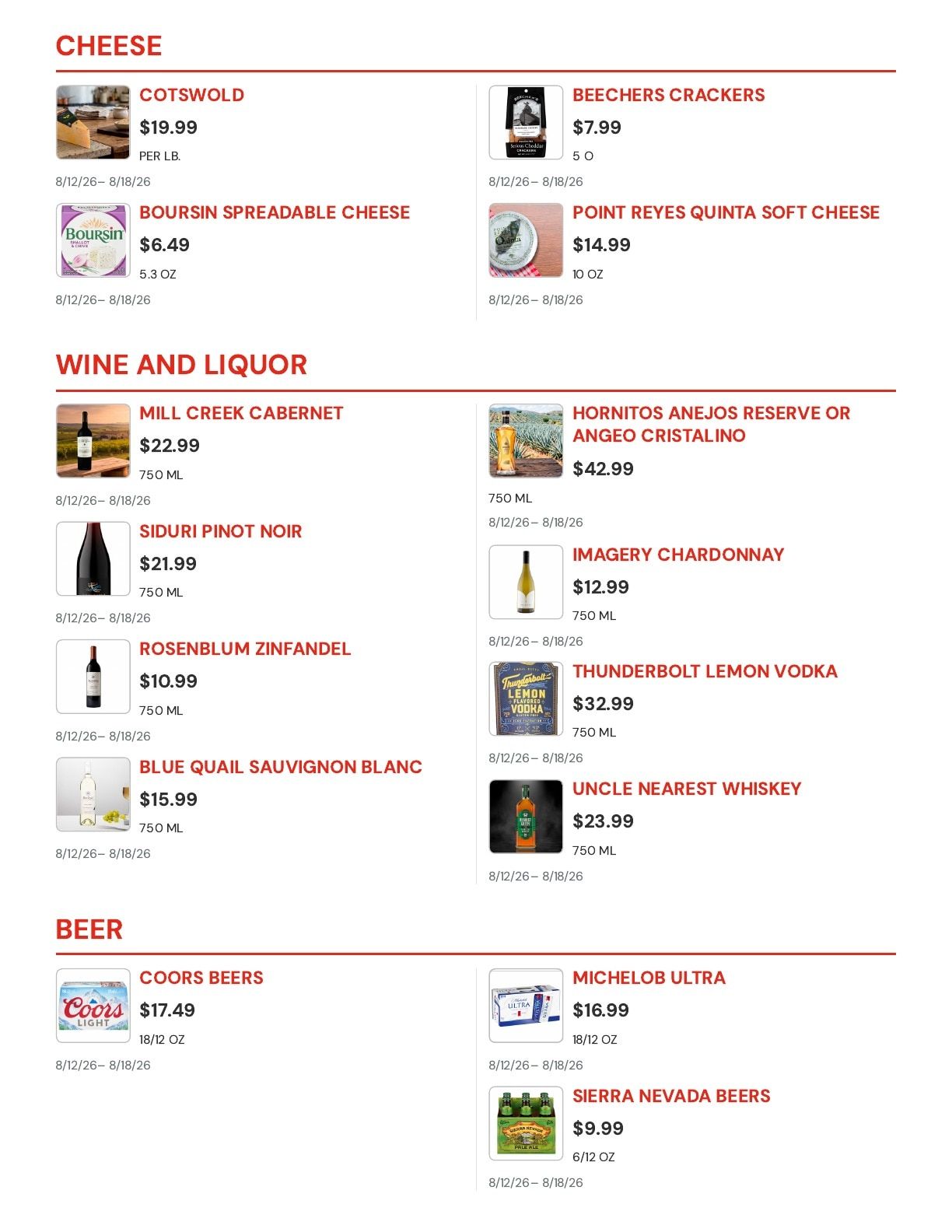 Molsberry Market IGA Weekly Ad August 12 - 18, 2026