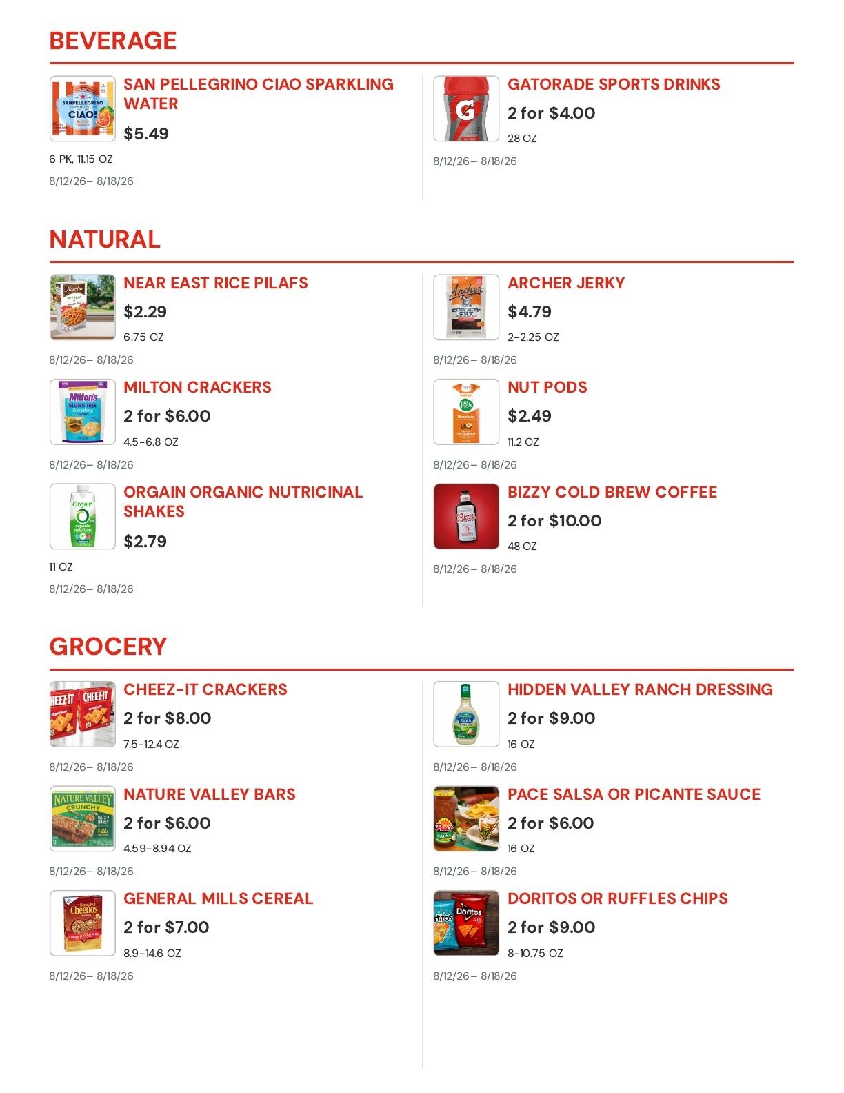Molsberry Market IGA Weekly Ad August 12 - 18, 2026