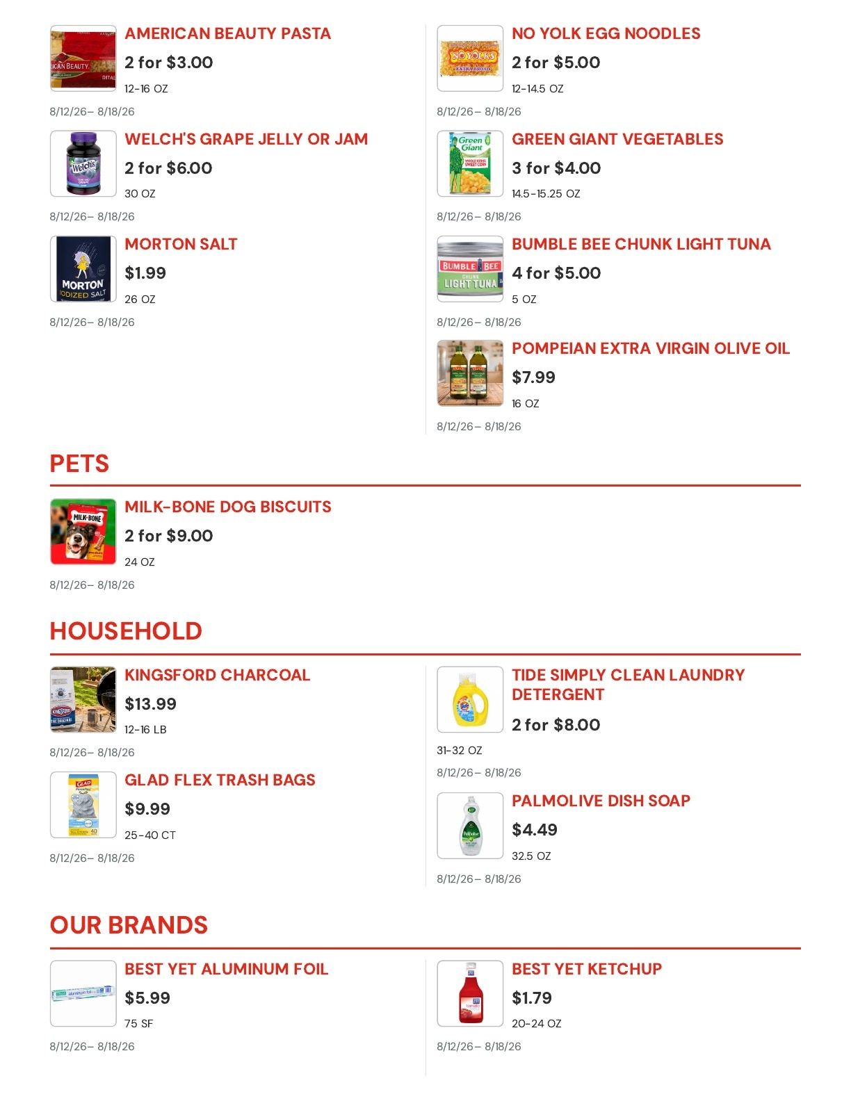 Molsberry Market IGA Weekly Ad August 12 - 18, 2026