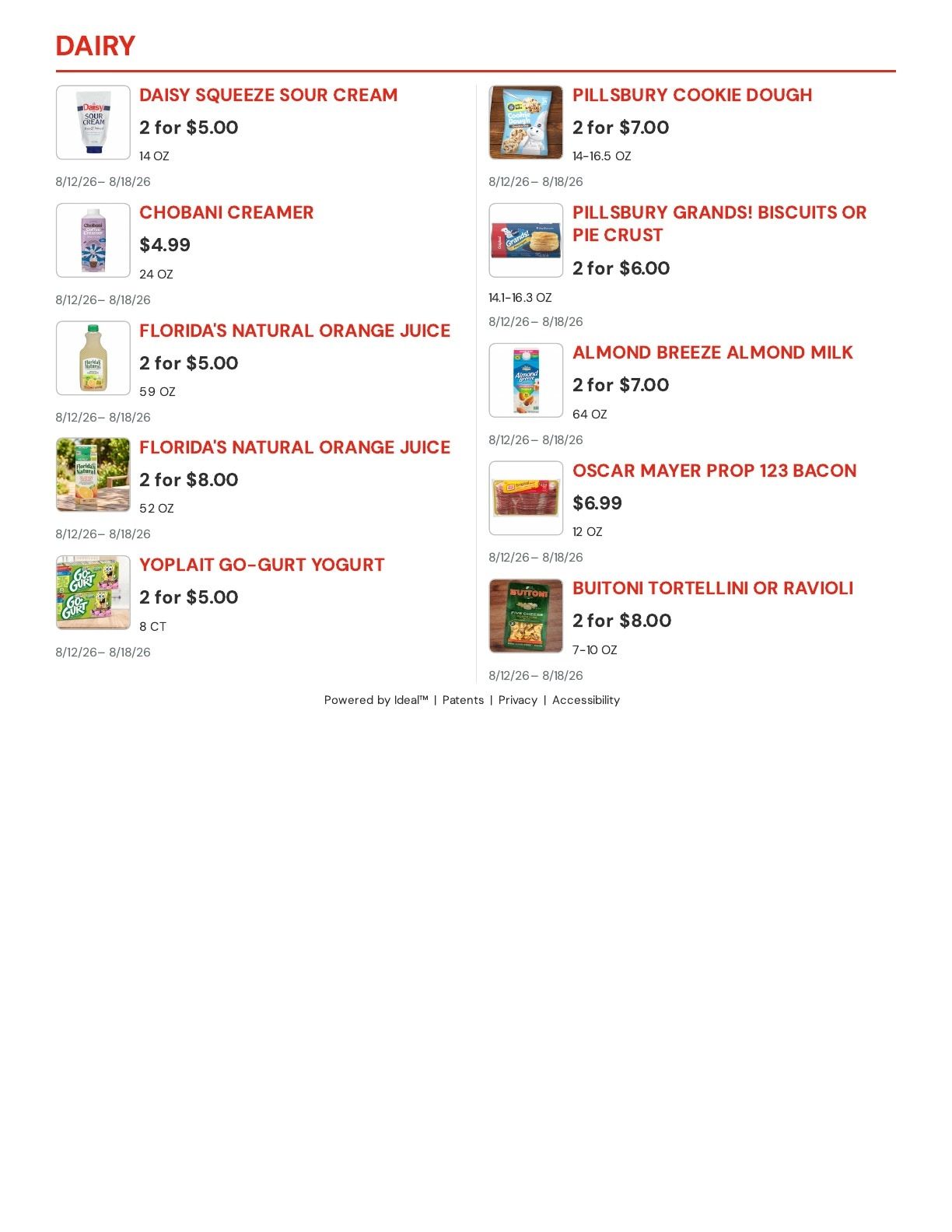 Molsberry Market IGA Weekly Ad August 12 - 18, 2026