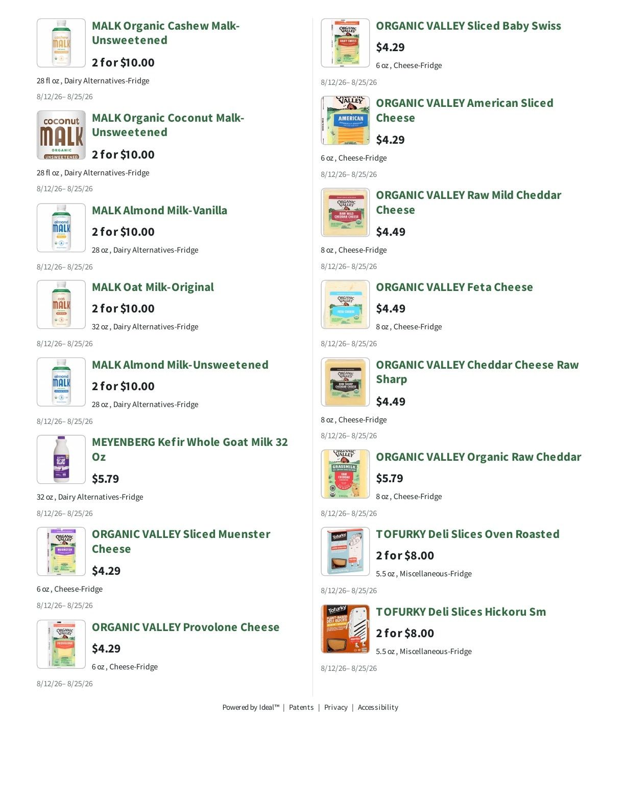 Orchard Nutrition Center Weekly Ad August 12 - 25, 2026
