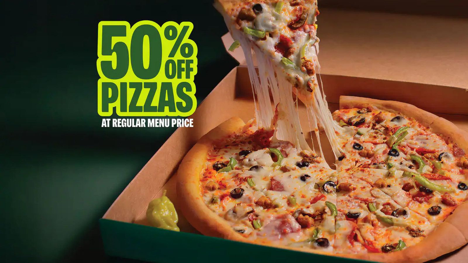 Papa John's Pizza: 50% Off Carryout Pizzas Papa John's Pizza: 50% Off Carryout Pizzas