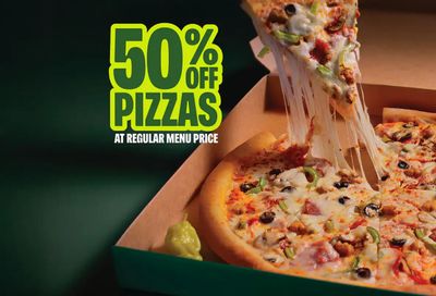 Papa John's Pizza: 50% Off Carryout Pizzas