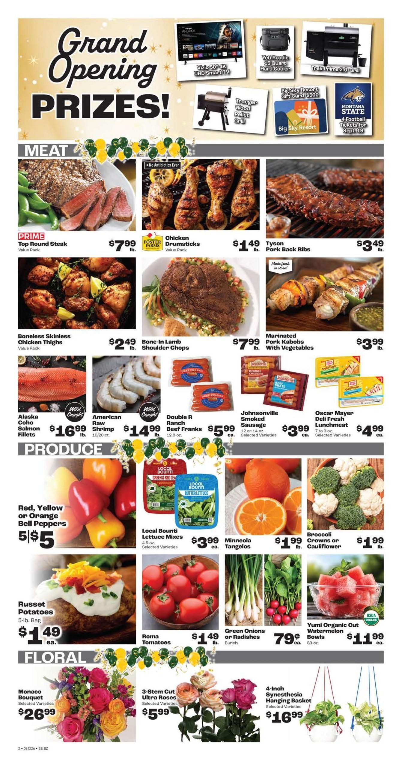 Rosauers (Bozeman Area, MT) Weekly Ad August 12 - 18, 2026