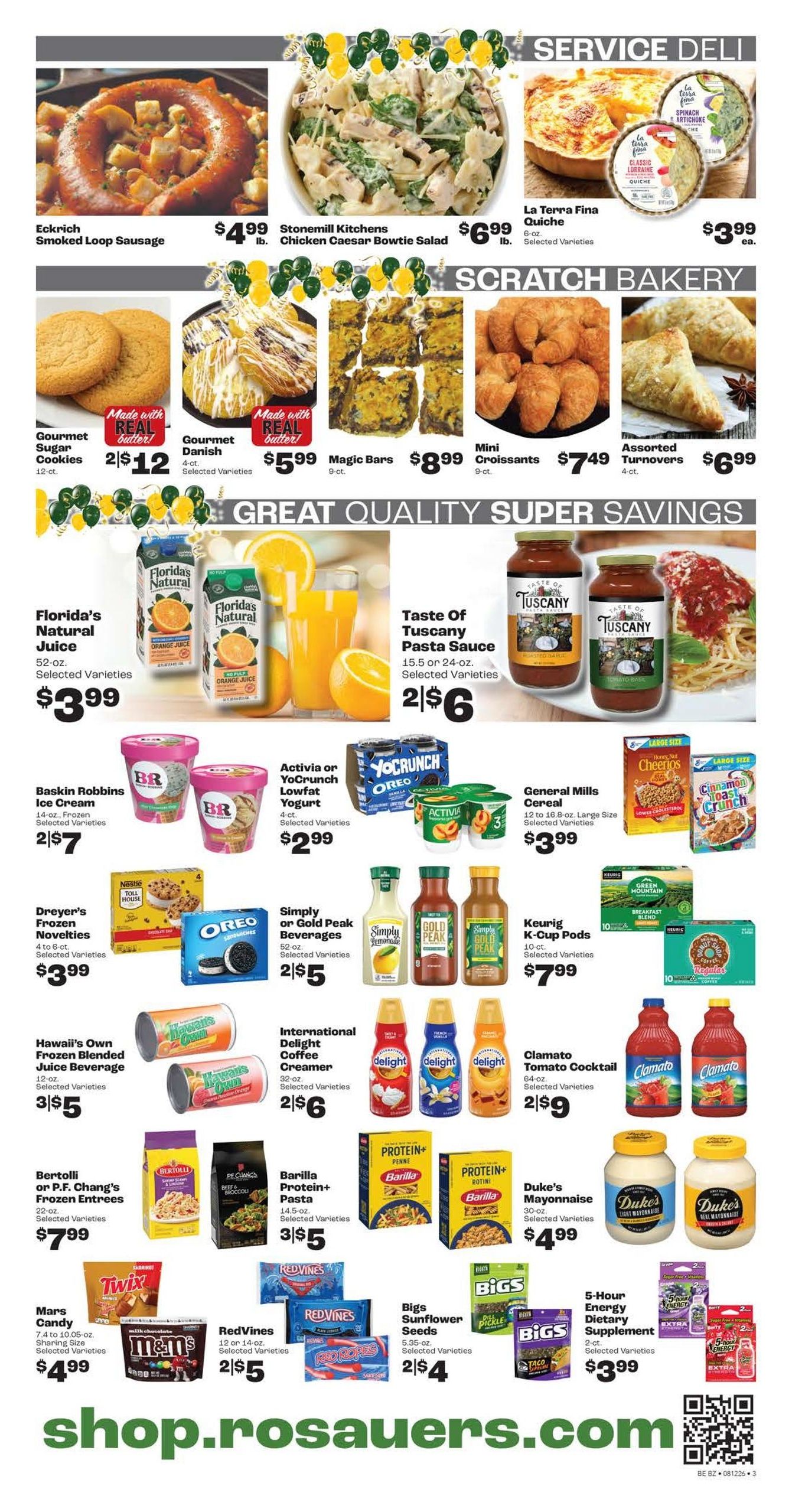 Rosauers (Bozeman Area, MT) Weekly Ad August 12 - 18, 2026