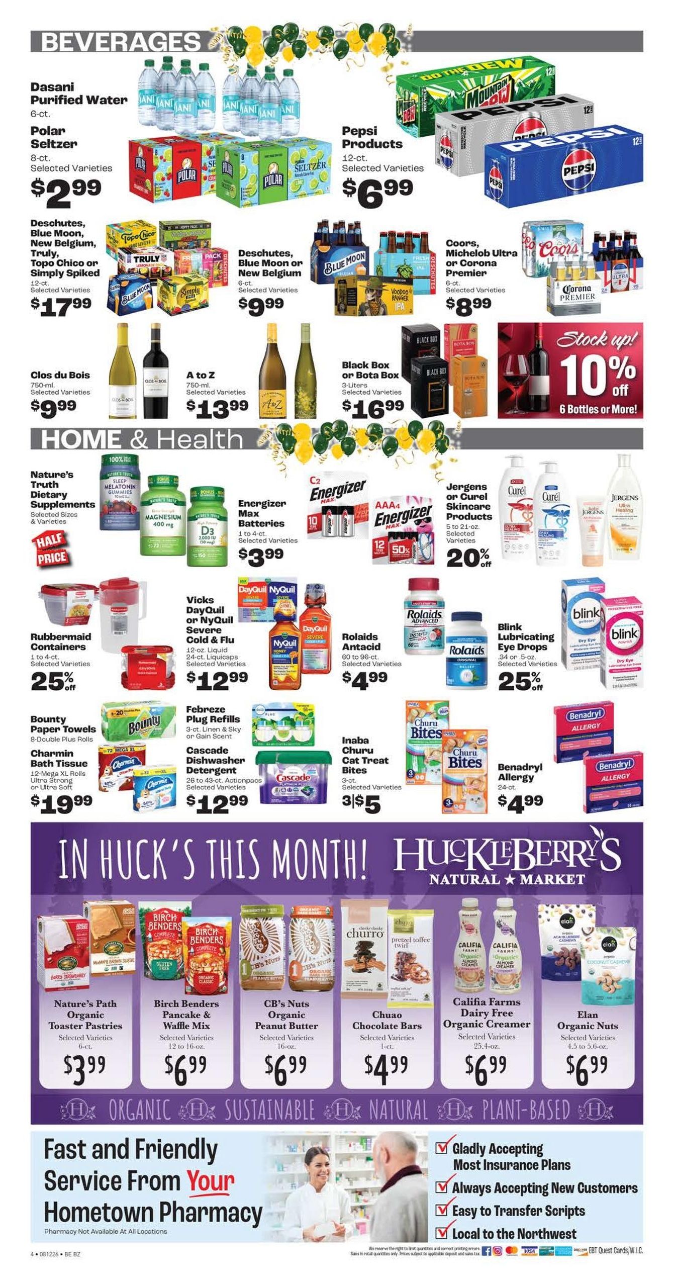 Rosauers (Bozeman Area, MT) Weekly Ad August 12 - 18, 2026