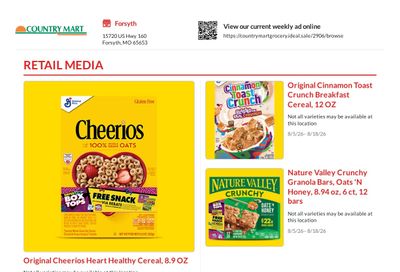 Country Mart Weekly Ad August 5 - 18, 2026