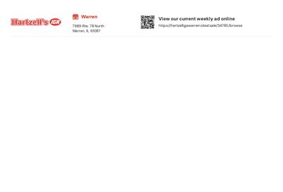 Hartzell's IGA Weekly Ad August 12 - 25, 2026