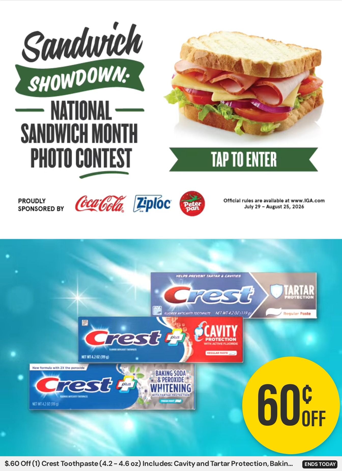 Ken's IGA Westville Weekly Ad August 12 - 25, 2026