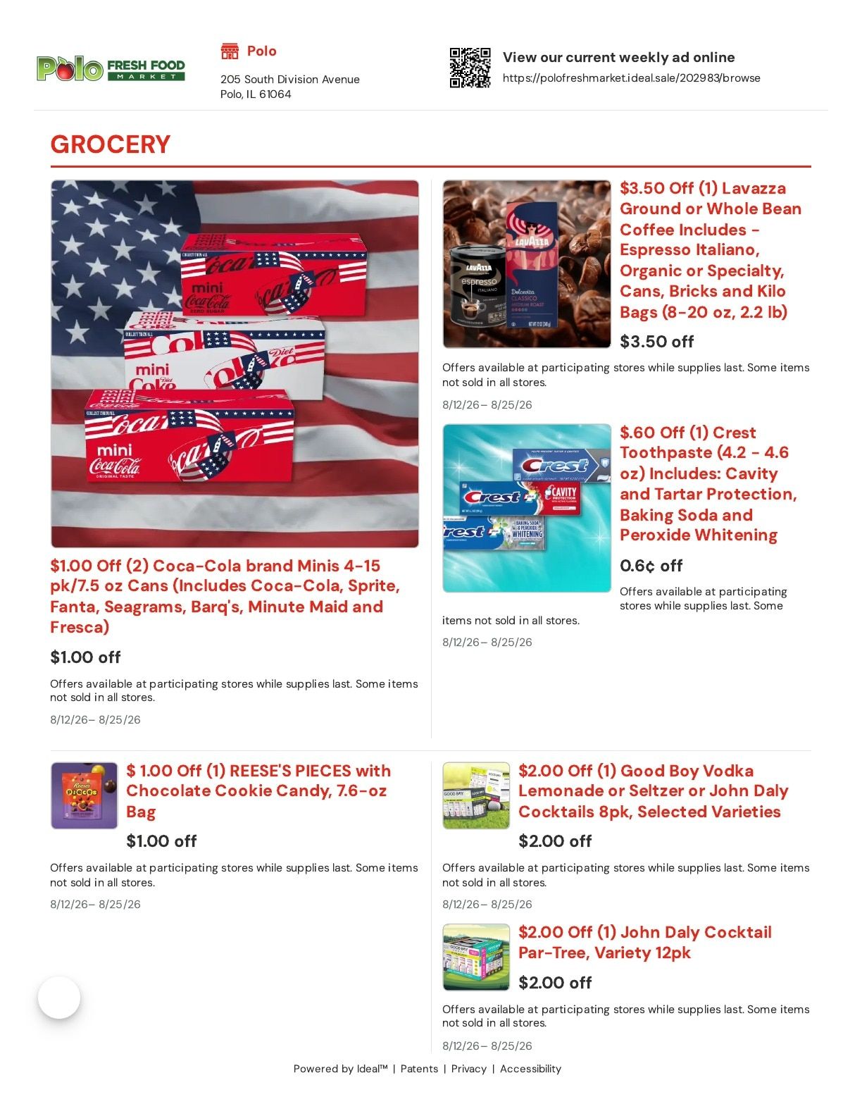 Polo Fresh Food Market Weekly Ad August 12 - 25, 2026