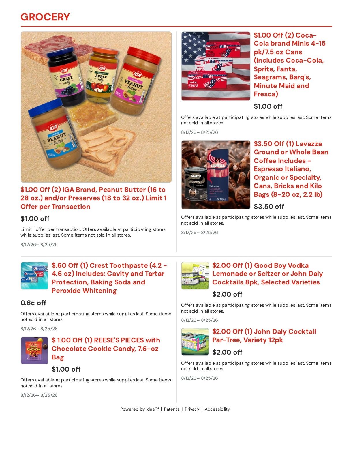 Red Bud IGA Weekly Ad August 12 - 25, 2026
