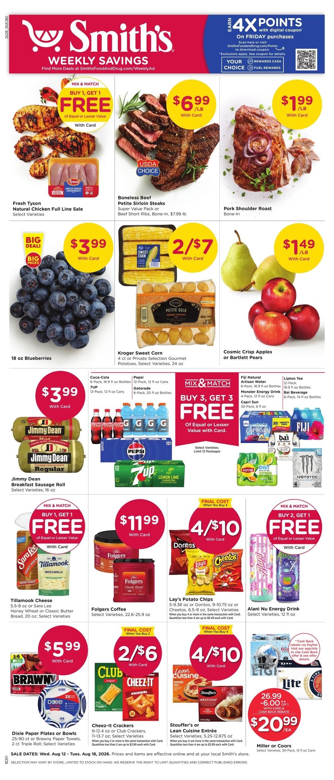 Smith's (Twin Falls Area, ID) Weekly Ad August 12 - 18, 2026