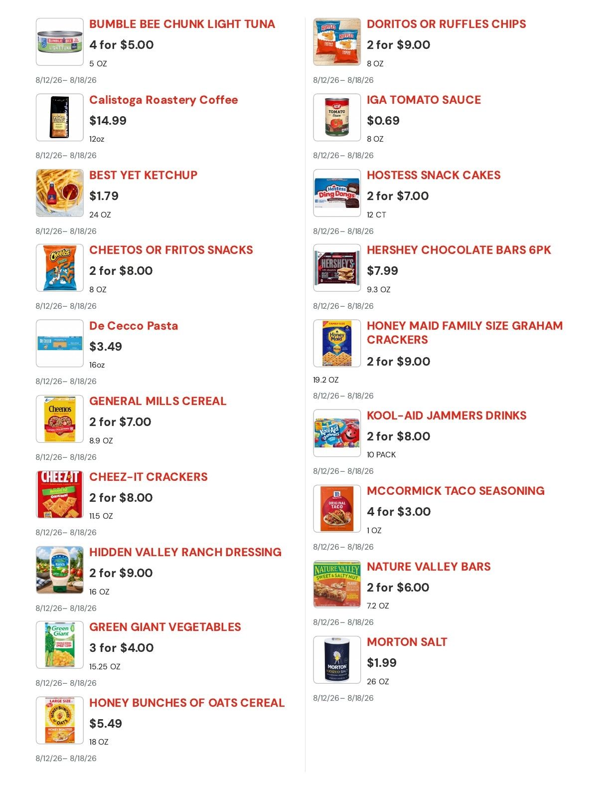 Cal Mart Weekly Ad August 12 - 18, 2026