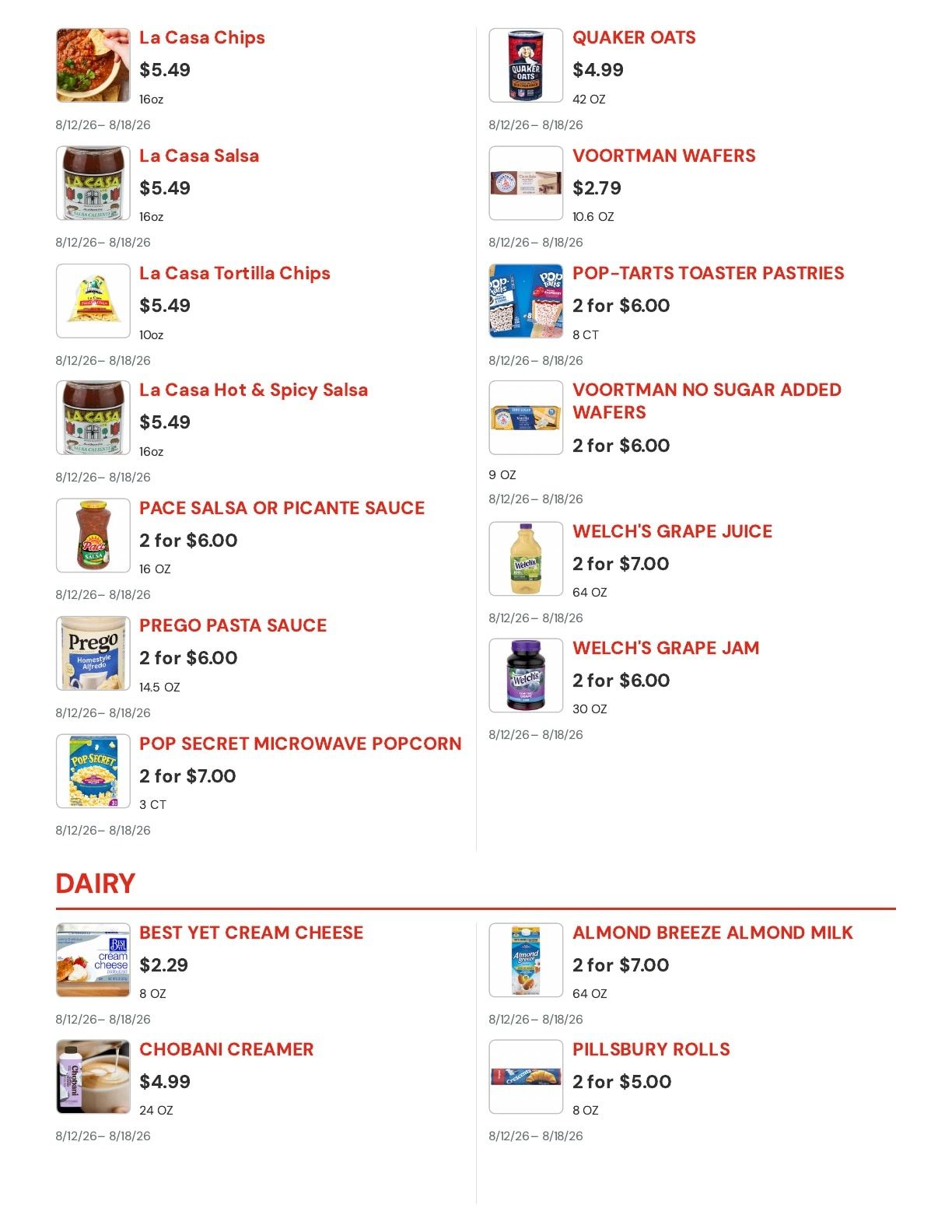 Cal Mart Weekly Ad August 12 - 18, 2026