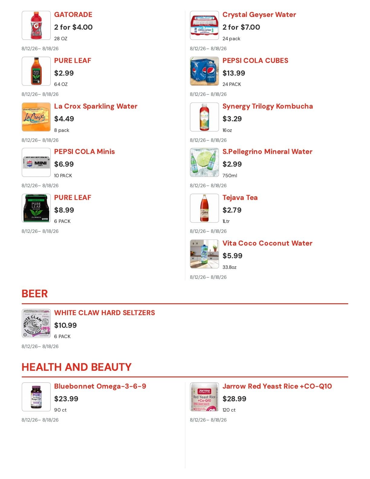 Cal Mart Weekly Ad August 12 - 18, 2026