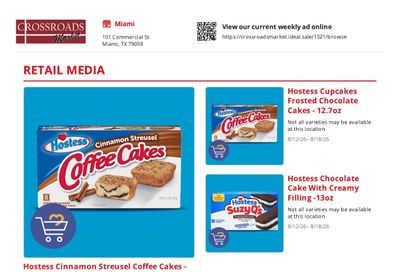 Crossroads Market Weekly Ad August 12 - 18, 2026