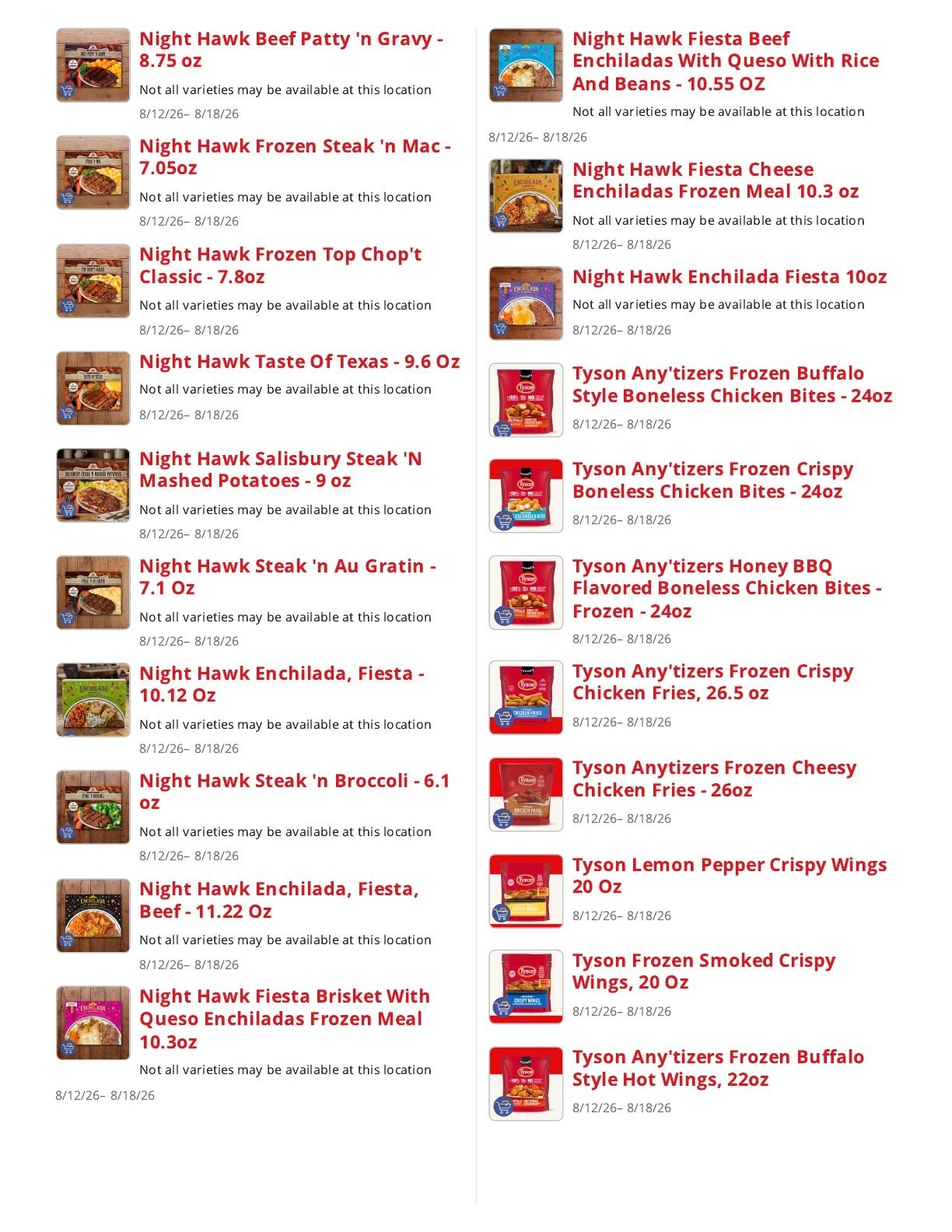 Fischer's Meat Market Weekly Ad August 12 - 18, 2026