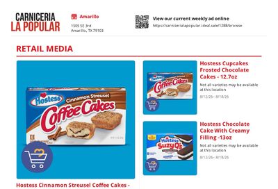 Carniceria La Popular Weekly Ad August 12 - 18, 2026