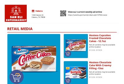 San Eli Supermarket Weekly Ad August 12 - 18, 2026
