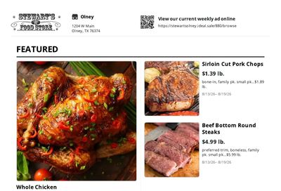 Stewart's Food Store Weekly Ad August 13 - 19, 2026