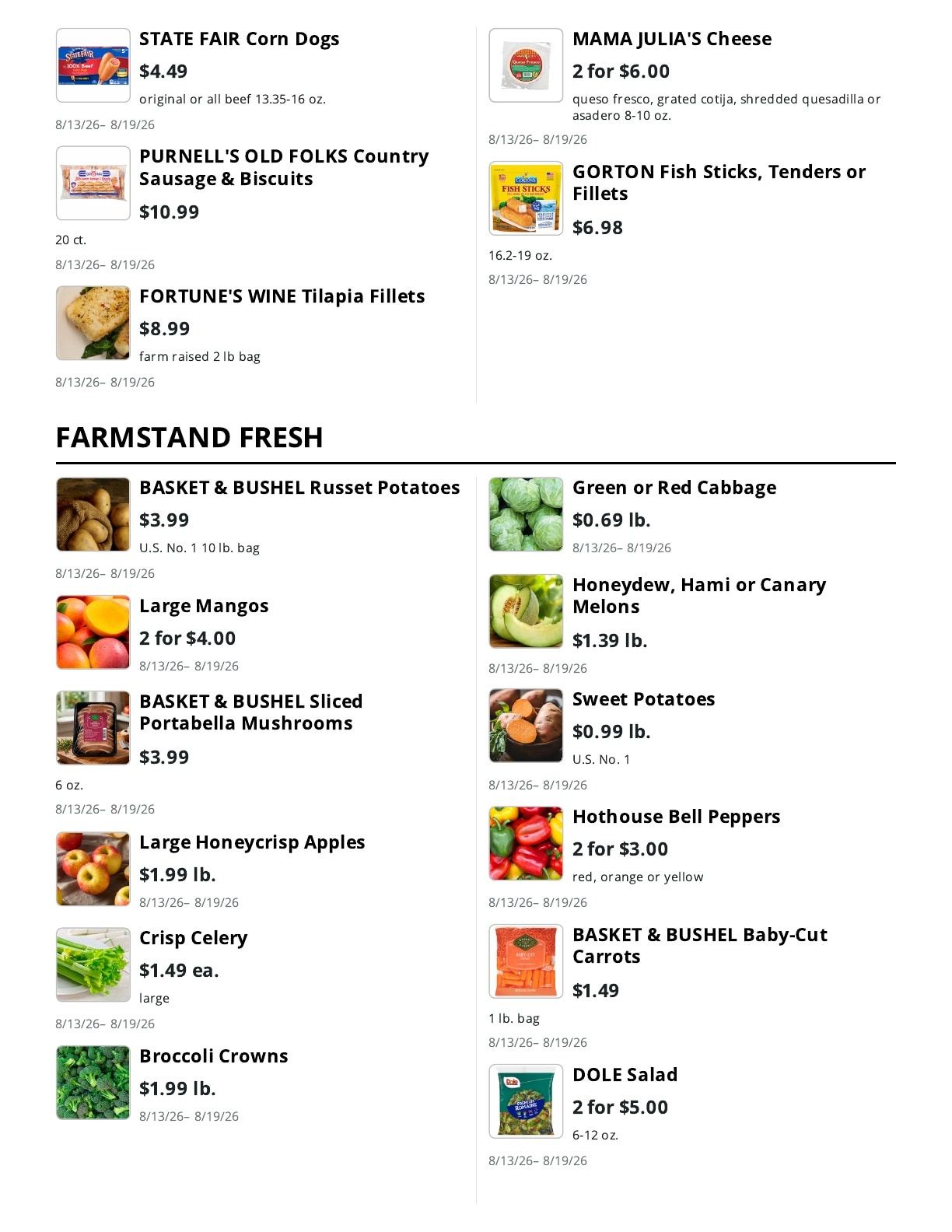 Stewart's Food Store Weekly Ad August 13 - 19, 2026