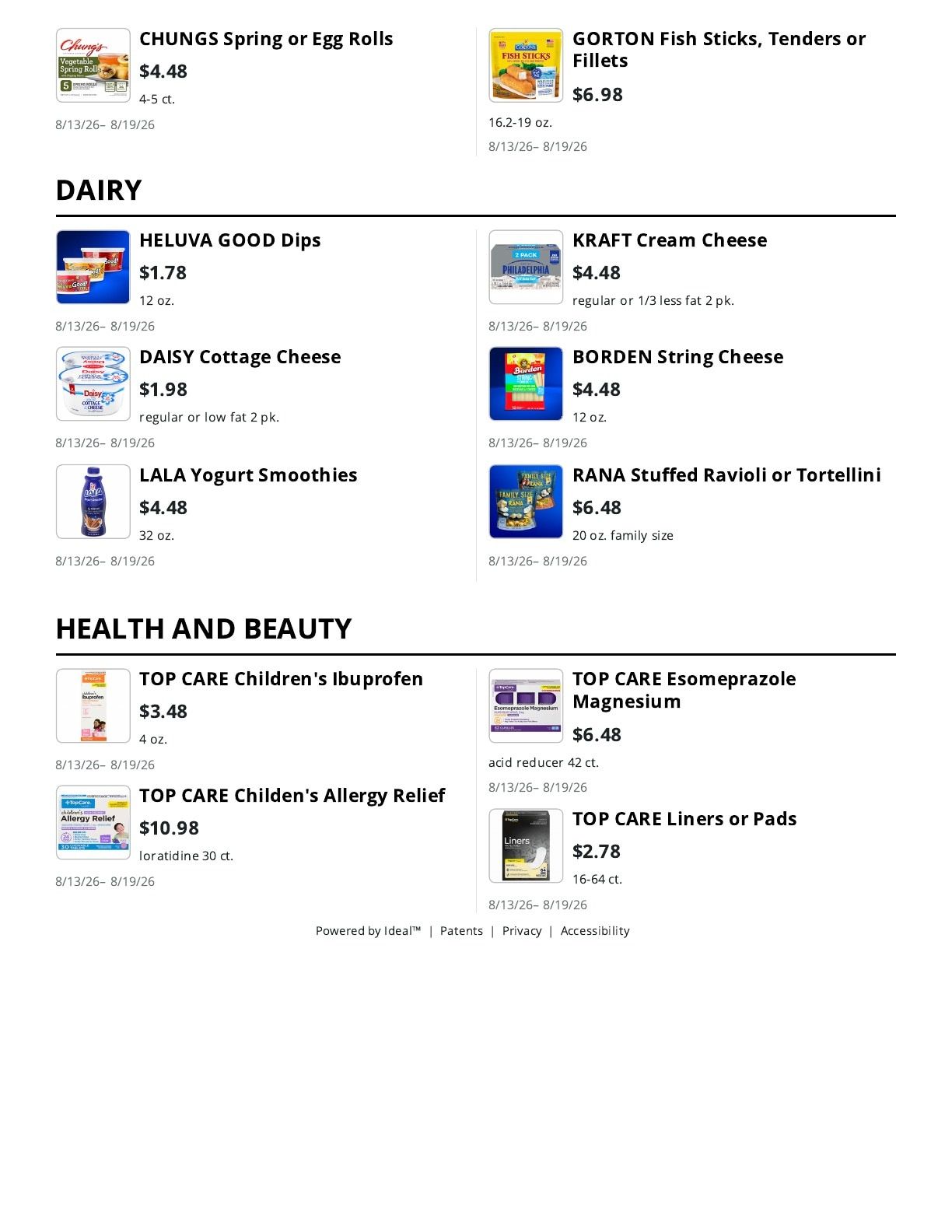 Stewart's Food Store Weekly Ad August 13 - 19, 2026