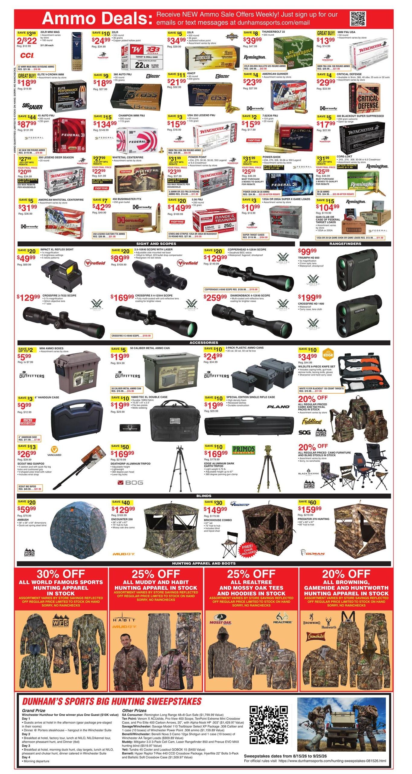 Dunham's Sports (Erie Area, PA) Weekly Ad August 15 - 20, 2026