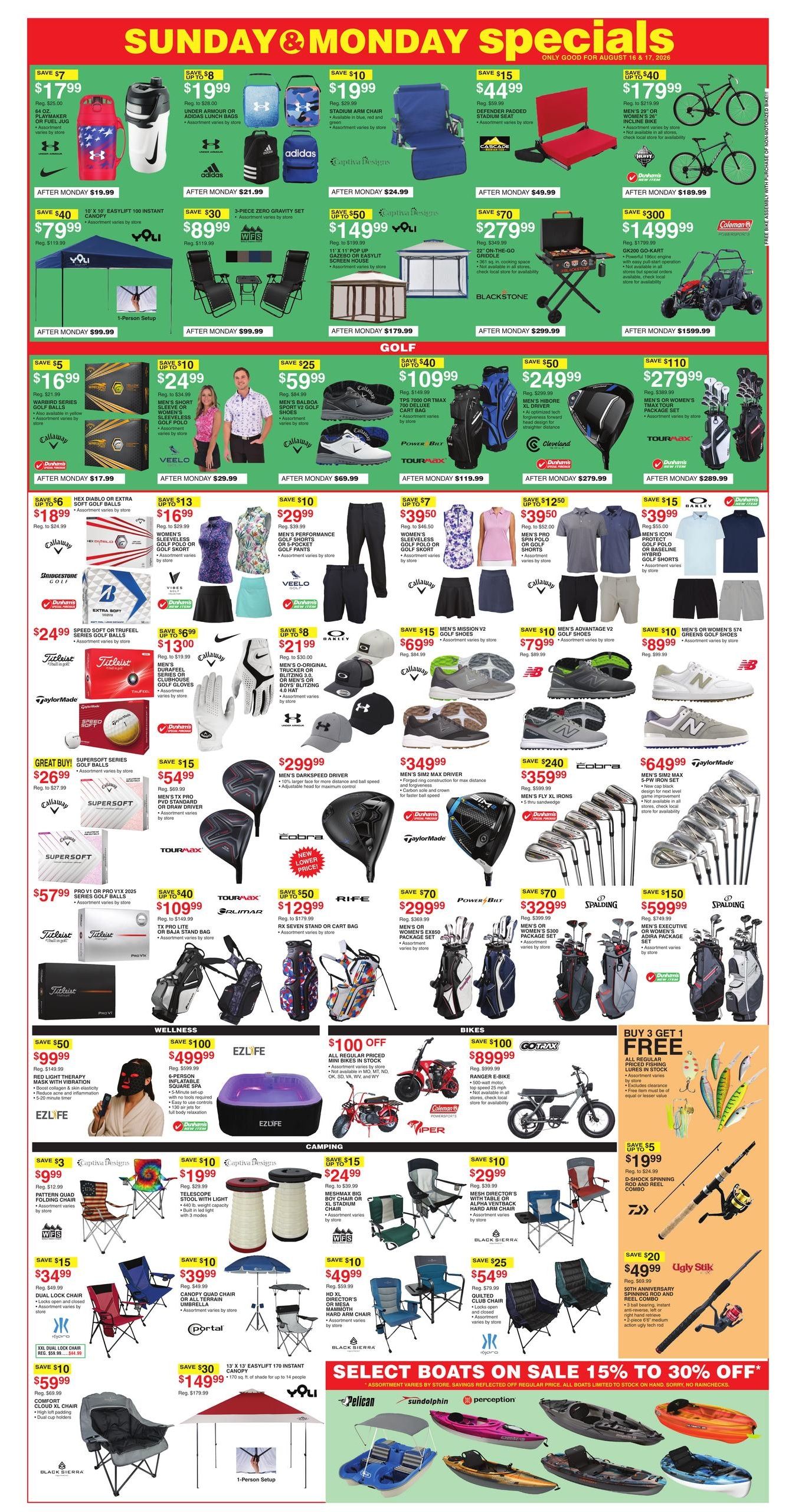 Dunham's Sports (Erie Area, PA) Weekly Ad August 15 - 20, 2026