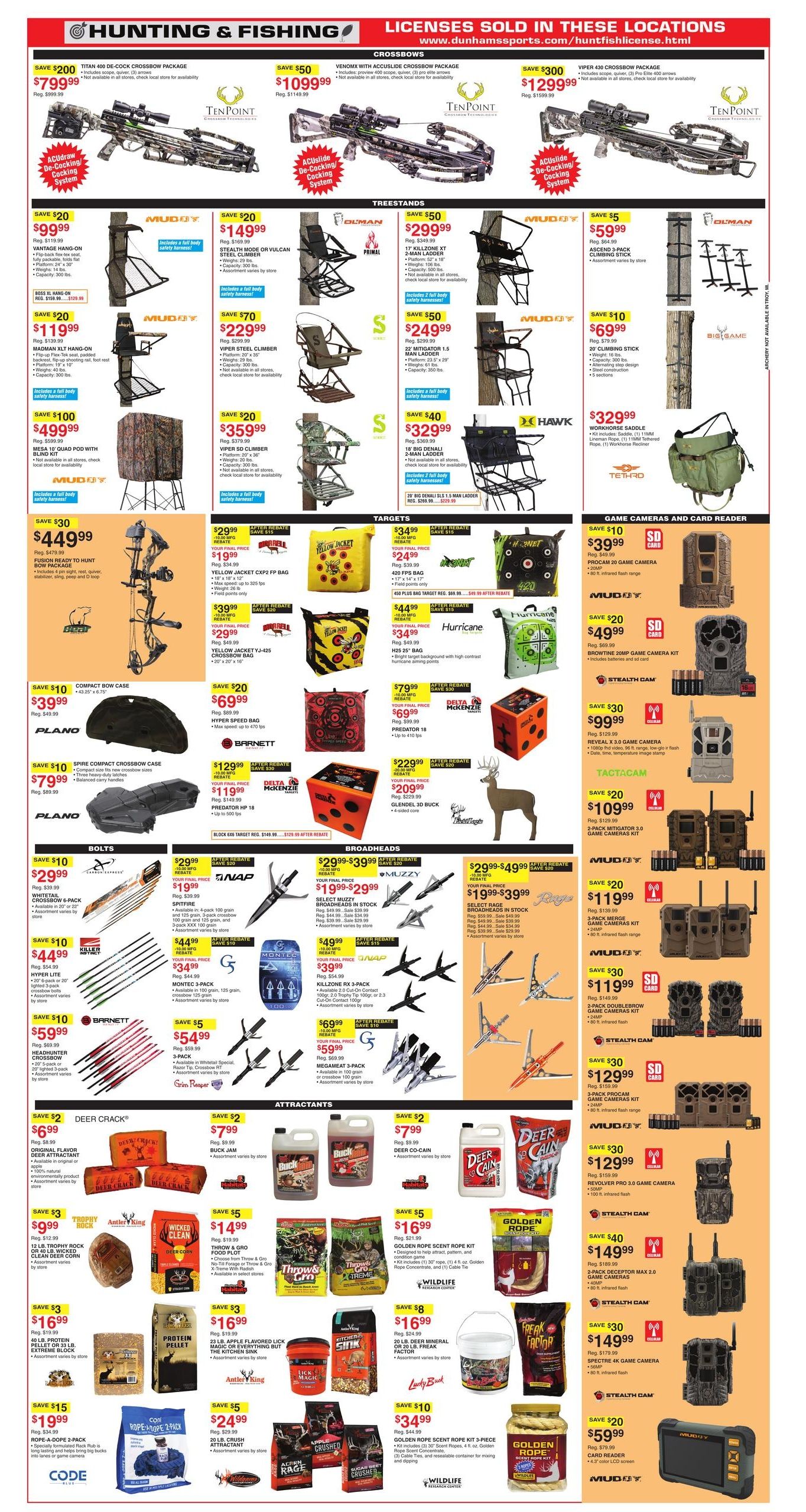 Dunham's Sports (Erie Area, PA) Weekly Ad August 15 - 20, 2026