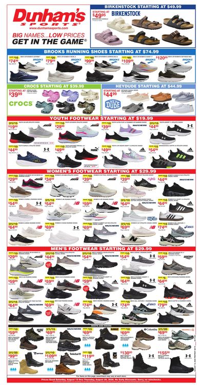 Dunham's Sports (Berrien Springs-Saint Joseph Area, MI) Weekly Ad August 15 - 20, 2026