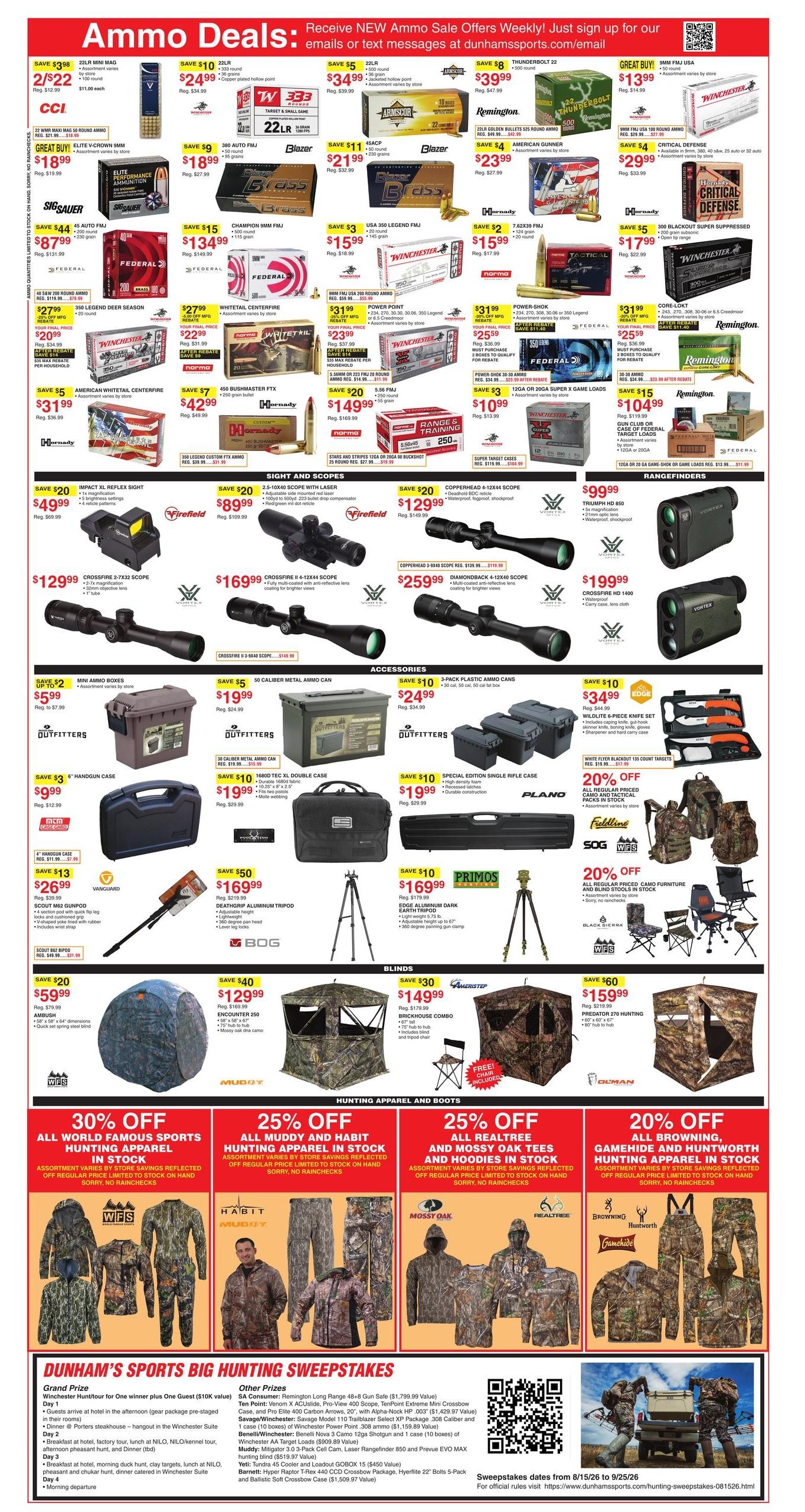 Dunham's Sports (Berrien Springs-Saint Joseph Area, MI) Weekly Ad August 15 - 20, 2026