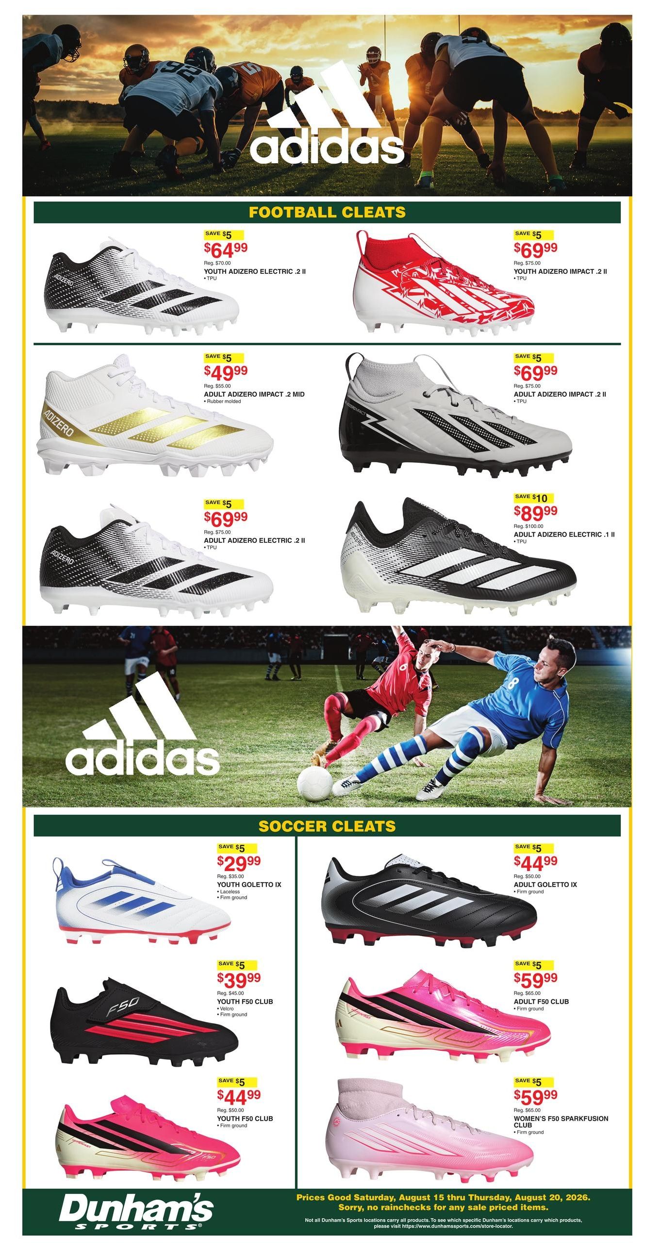 Dunham's Sports (Barlow Area, OH) Weekly Ad August 15 - 20, 2026