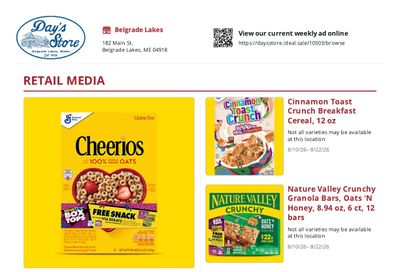 Day's Store Weekly Ad August 10 - 22, 2026