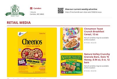 French & Brawn Weekly Ad August 10 - 22, 2026