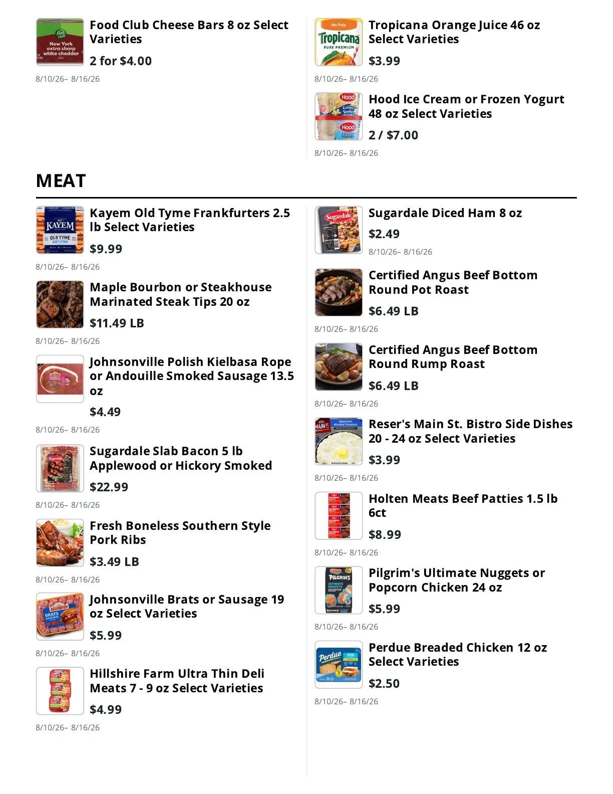 Friends and Family Market Weekly Ad August 10 - 16, 2026