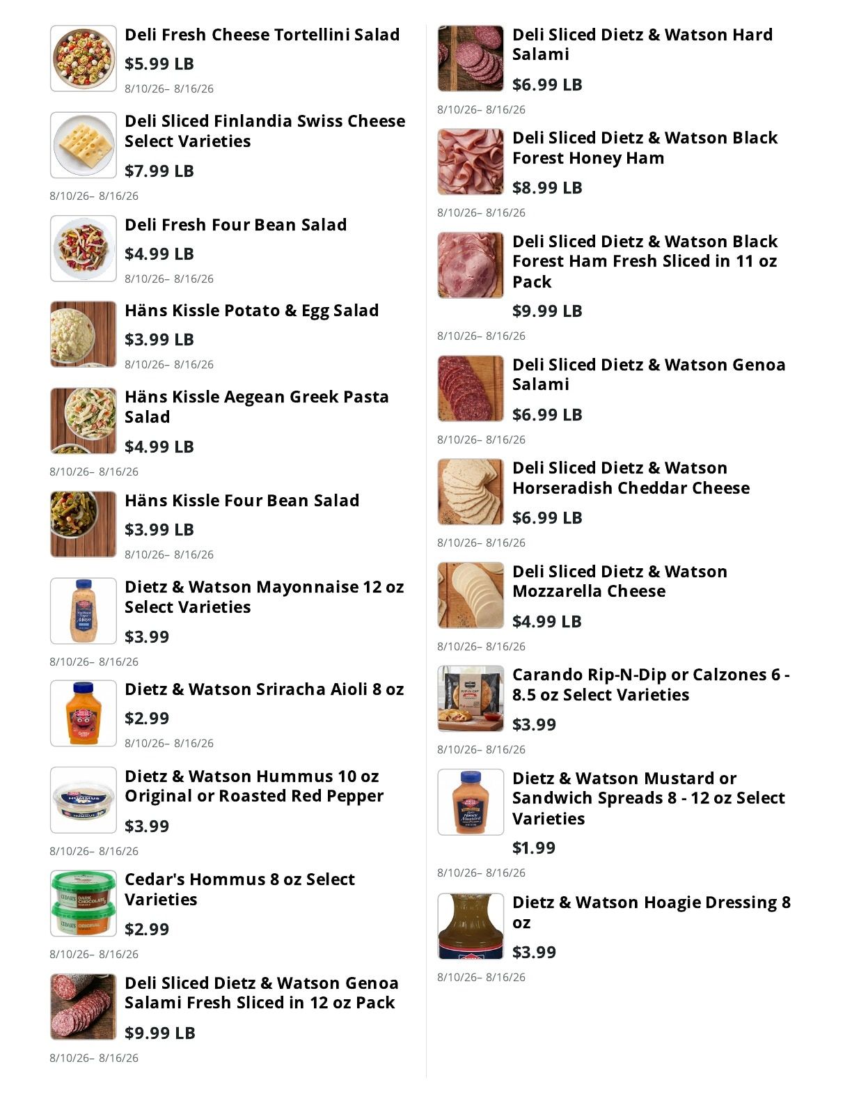 Friends and Family Market Weekly Ad August 10 - 16, 2026