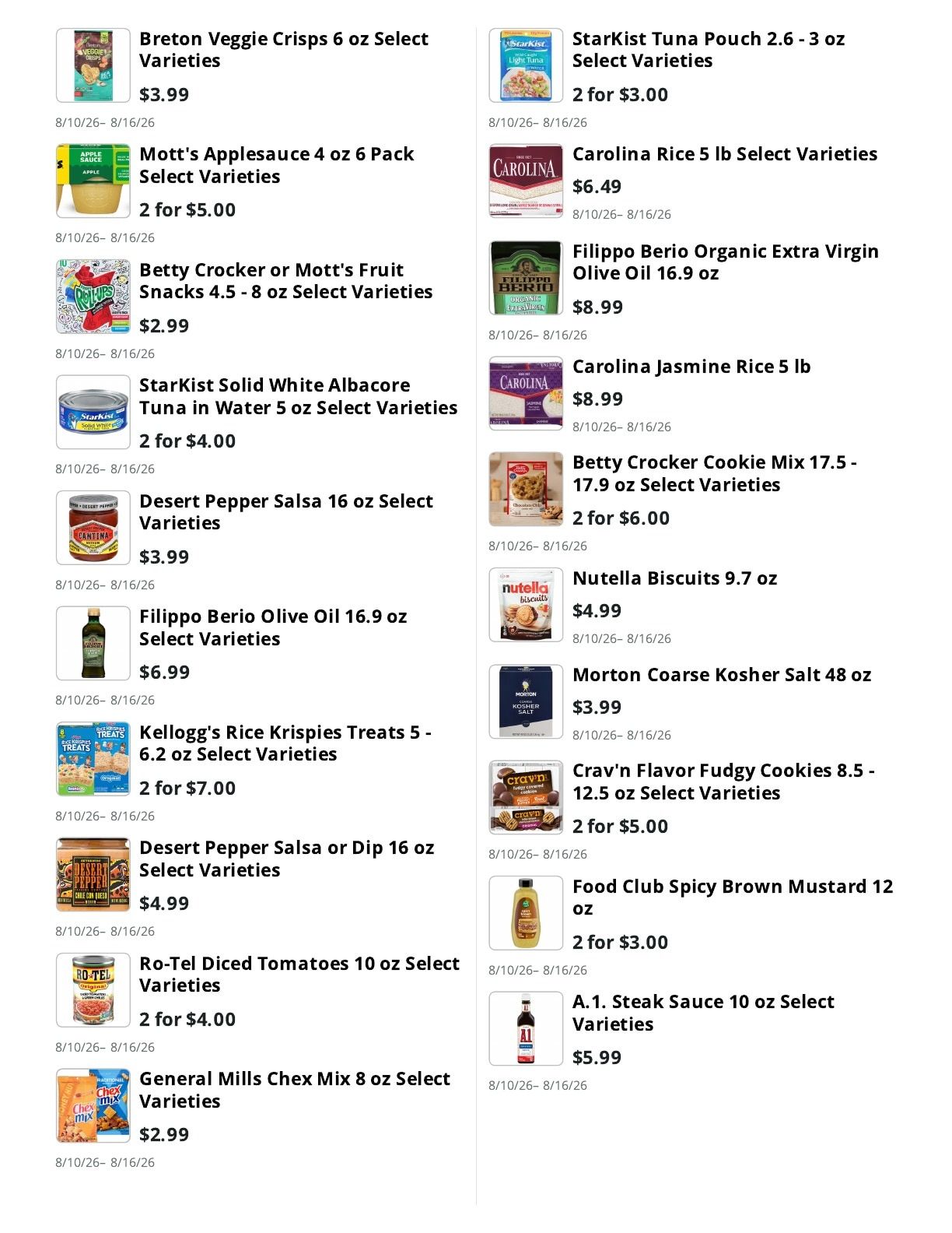 Friends and Family Market Weekly Ad August 10 - 16, 2026