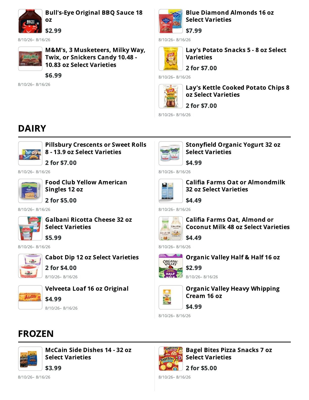 Friends and Family Market Weekly Ad August 10 - 16, 2026