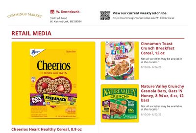 Cummings Market Weekly Ad August 10 - 22, 2026