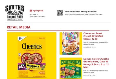 Smith's General Store Weekly Ad August 10 - 22, 2026