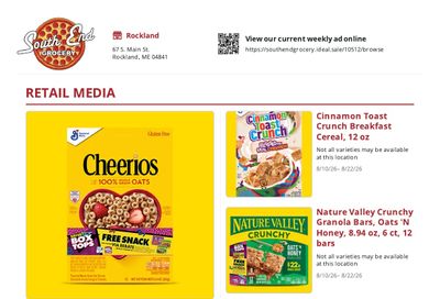 South End Grocery Weekly Ad August 10 - 22, 2026