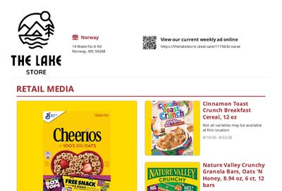 The Lake Store Weekly Ad August 10 - 22, 2026