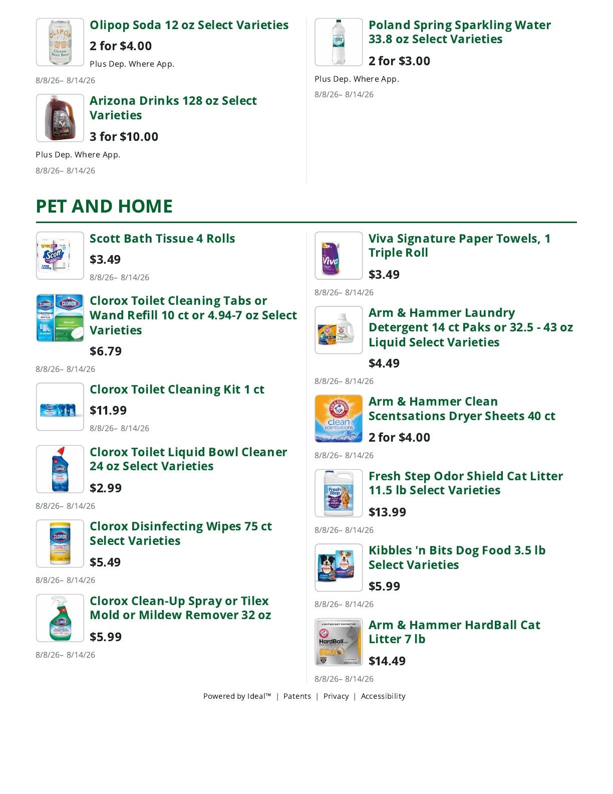 Sleeper's Market Weekly Ad August 8 - 14, 2026