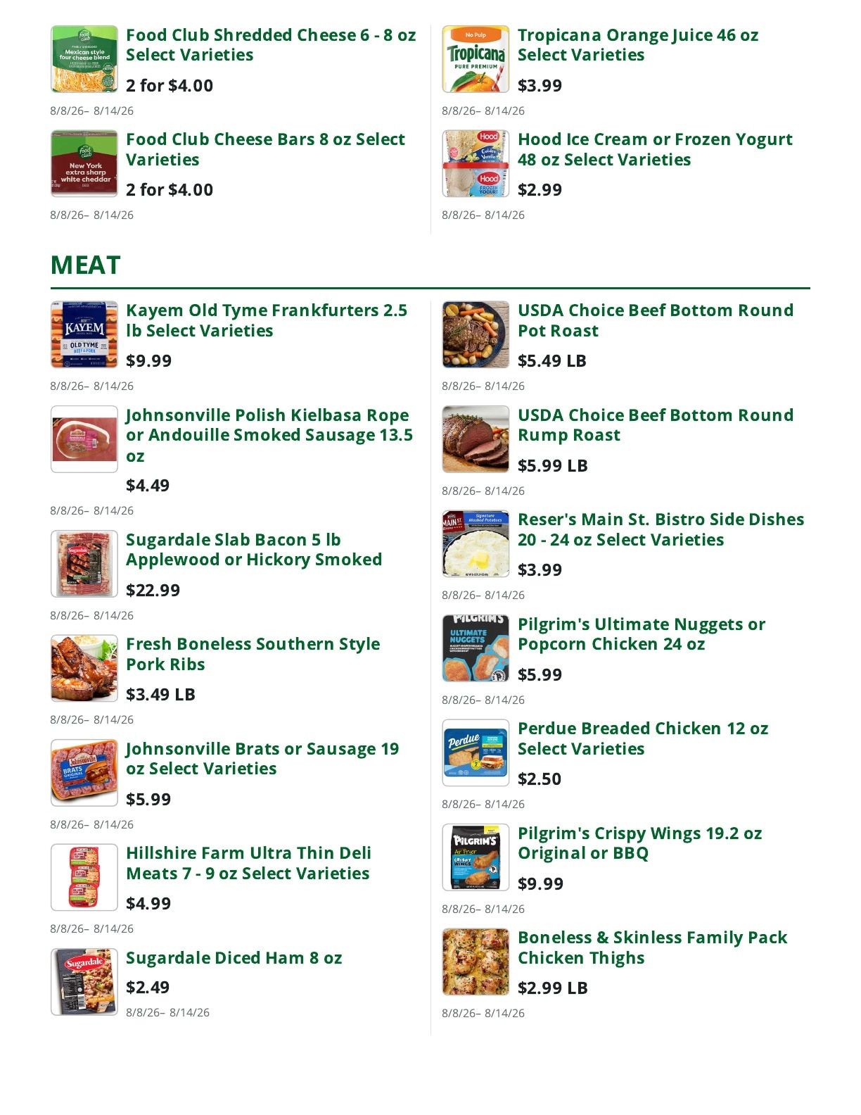 Sleeper's Market Weekly Ad August 8 - 14, 2026