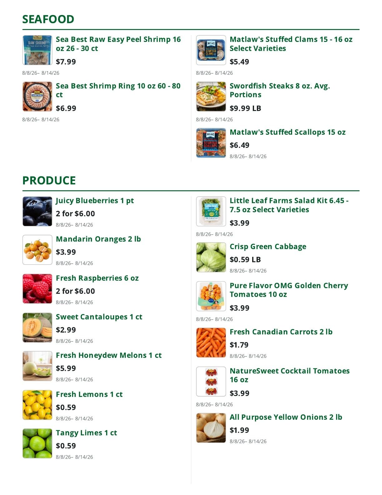 Sleeper's Market Weekly Ad August 8 - 14, 2026