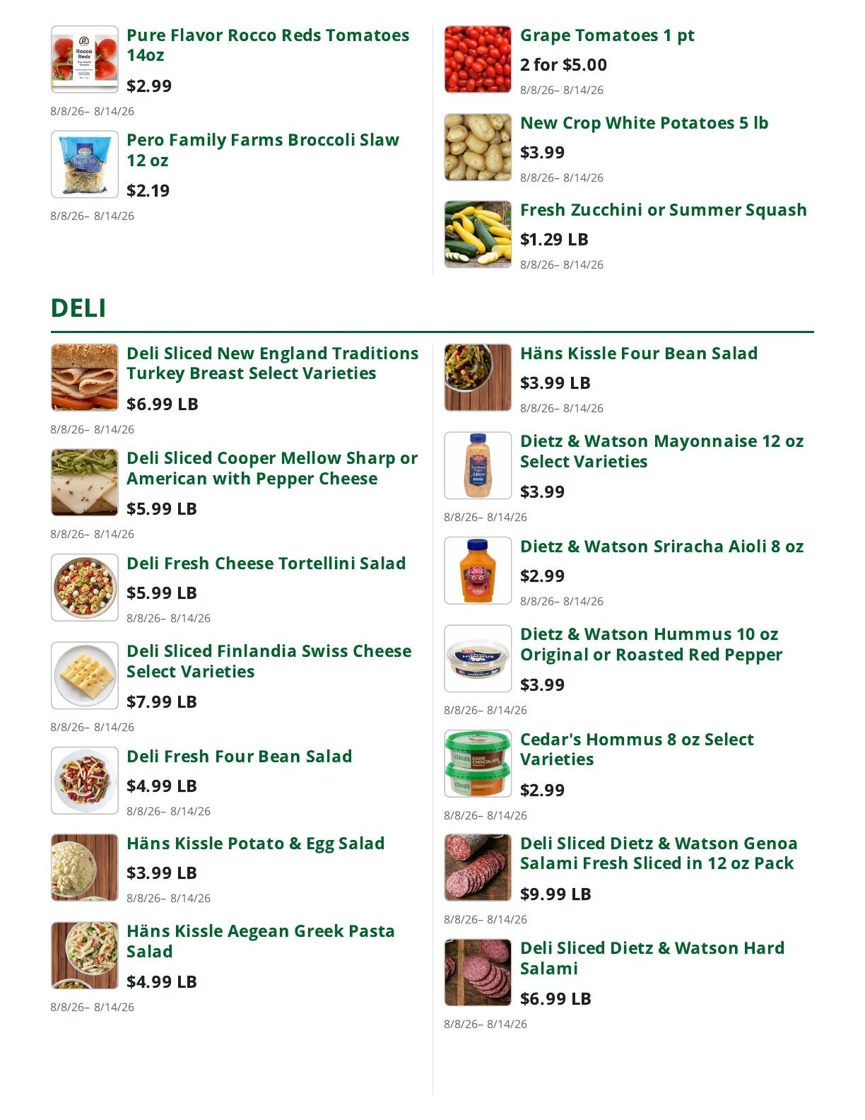 Sleeper's Market Weekly Ad August 8 - 14, 2026