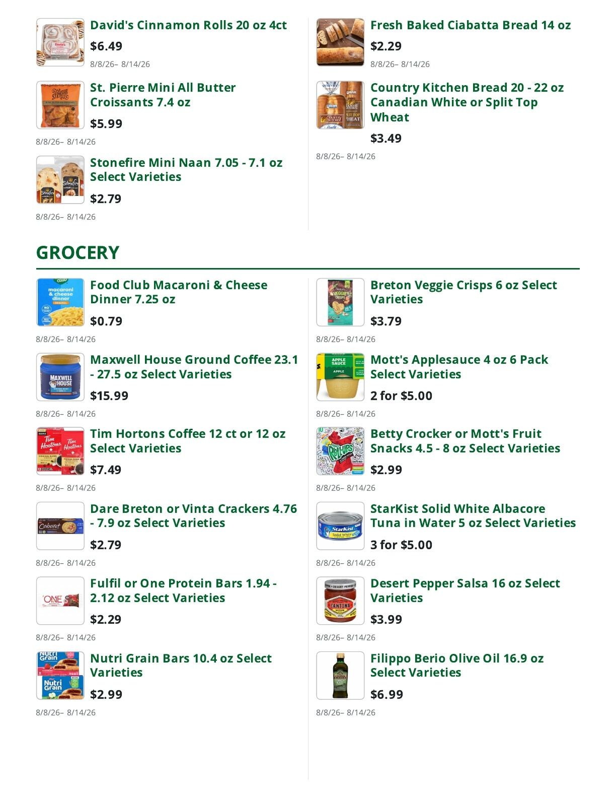 Sleeper's Market Weekly Ad August 8 - 14, 2026